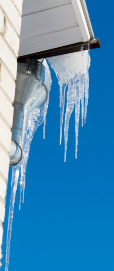 Roof racking prevents ice dams in your gutters